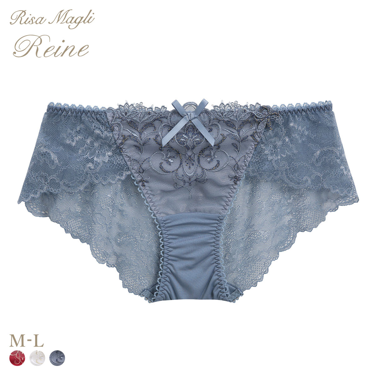 リサマリ レーヌ アリーナ レースショーツ ノーマル バックレース Risa Magli Reine(BU-ブルー-M)