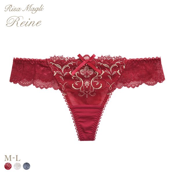 リサマリ レーヌ アリーナ Tバックショーツ バックレース ショーツ Risa Magli Reine(RE-レッド-M)