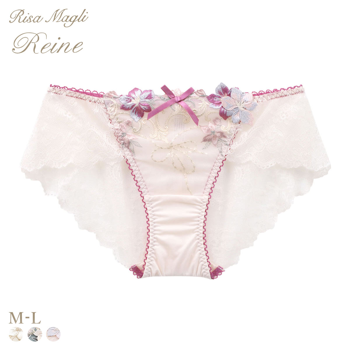 リサマリ レーヌ ヴァネッサ レース ショーツ Risa Magli Reine(PI-ピンク-M)