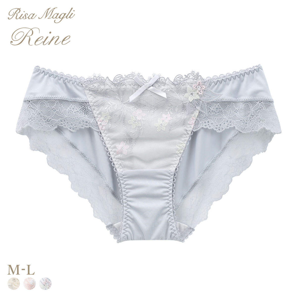 リサマリ レーヌ セレスティナ ノーマル ショーツ Risa Magli Reine(LGY-薄グレー-M)