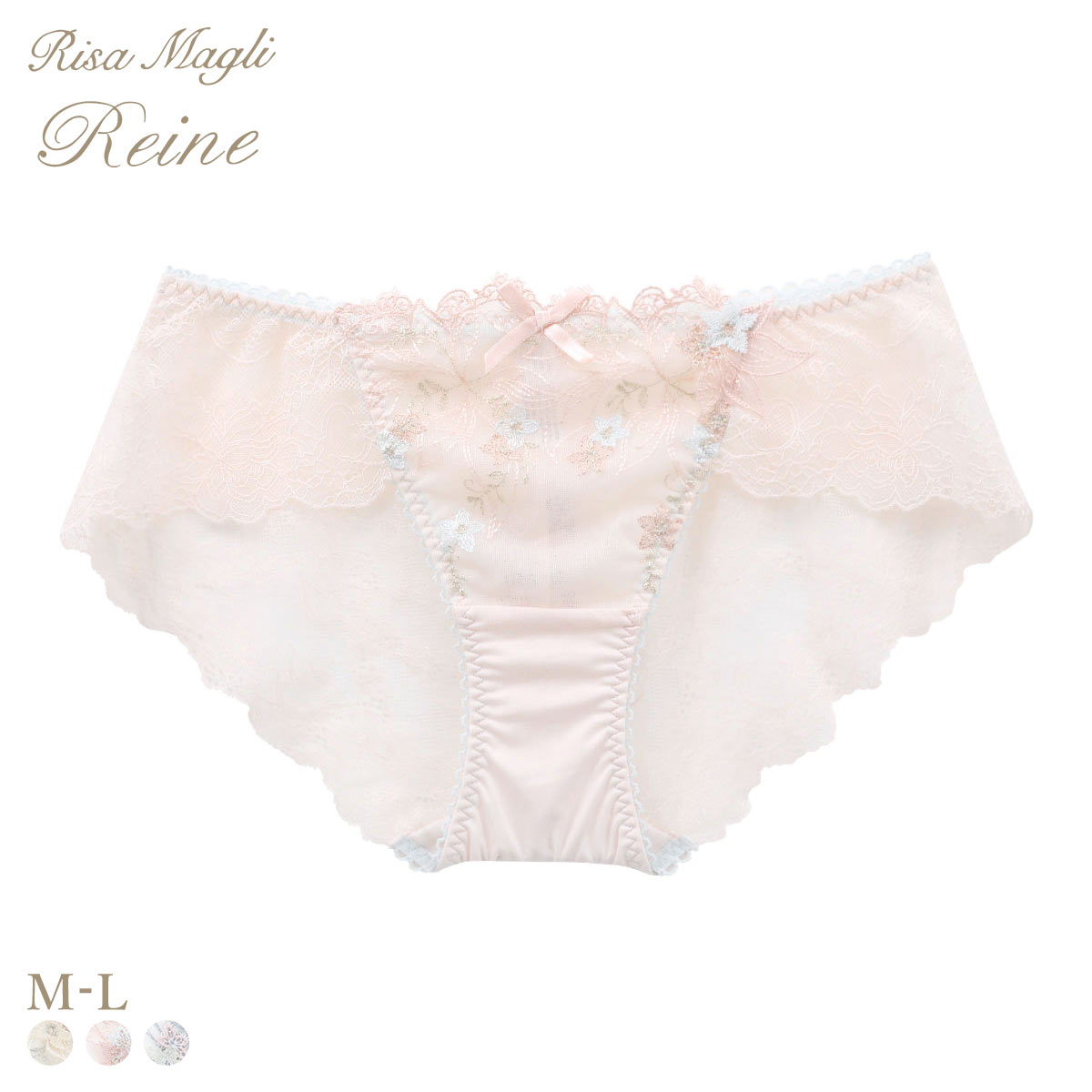 リサマリ レーヌ セレスティナ レース ショーツ バックレース Risa Magli Reine(PI-ピンク-M)