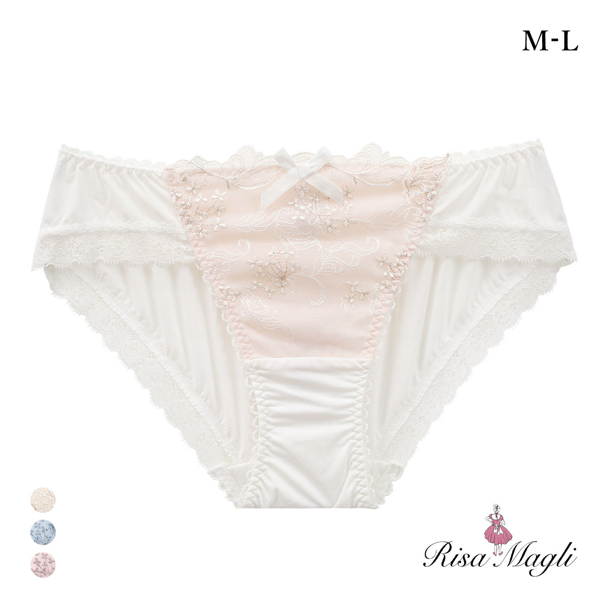 リサマリ ナンシー ノーマル ショーツ Risa Magli(WH-ホワイト-M)