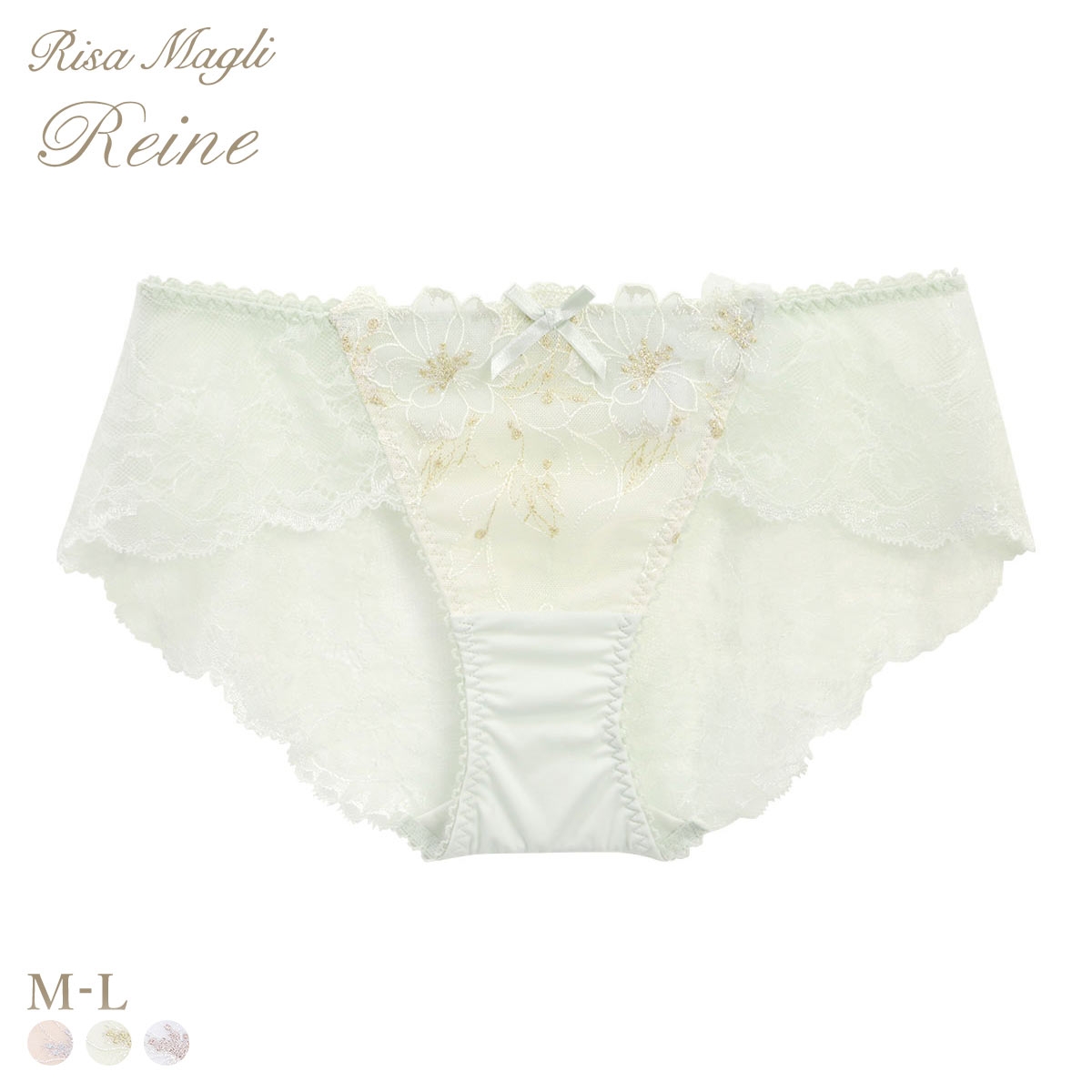 リサマリ レーヌ リカルダ レース ショーツ Risa Magli Reine(MI-ミント-M)