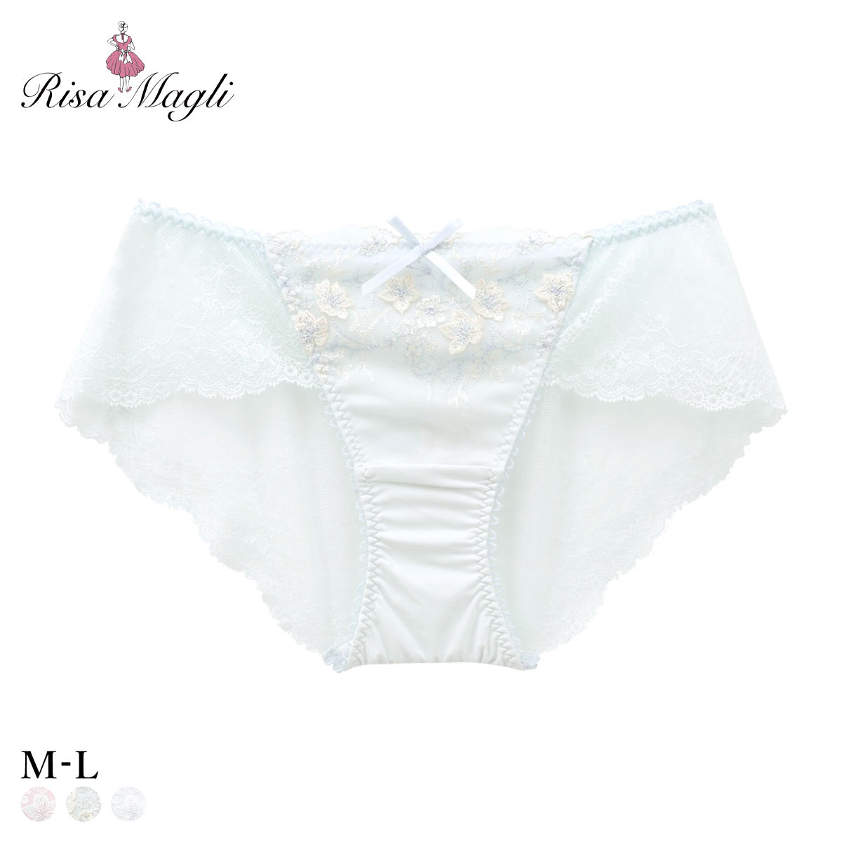 リサマリ フリート レース ショーツ スタンダード バックレース Risa Magli(SX-サックス-M)