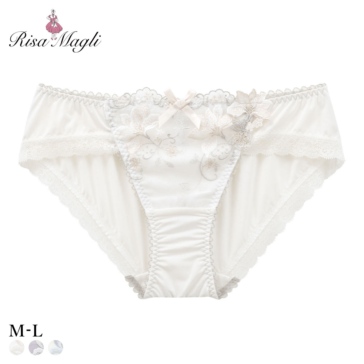 リサマリ フルーリ ノーマル ショーツ Risa Magli(IV-アイボリー-M)