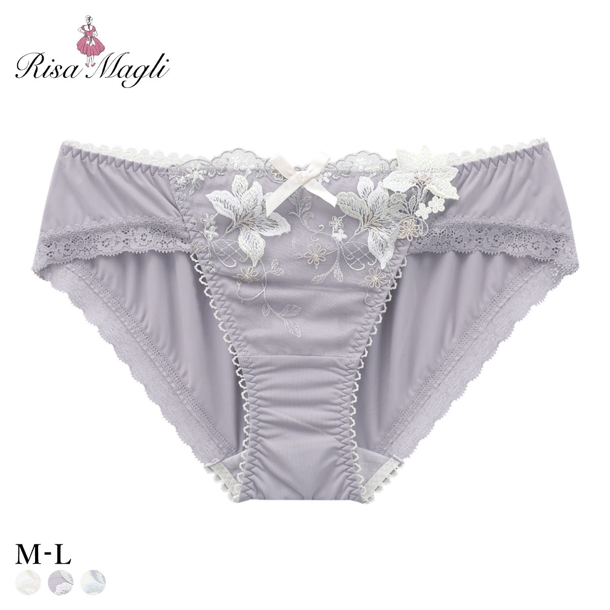 リサマリ フルーリ ノーマル ショーツ Risa Magli(GY-グレー-M)