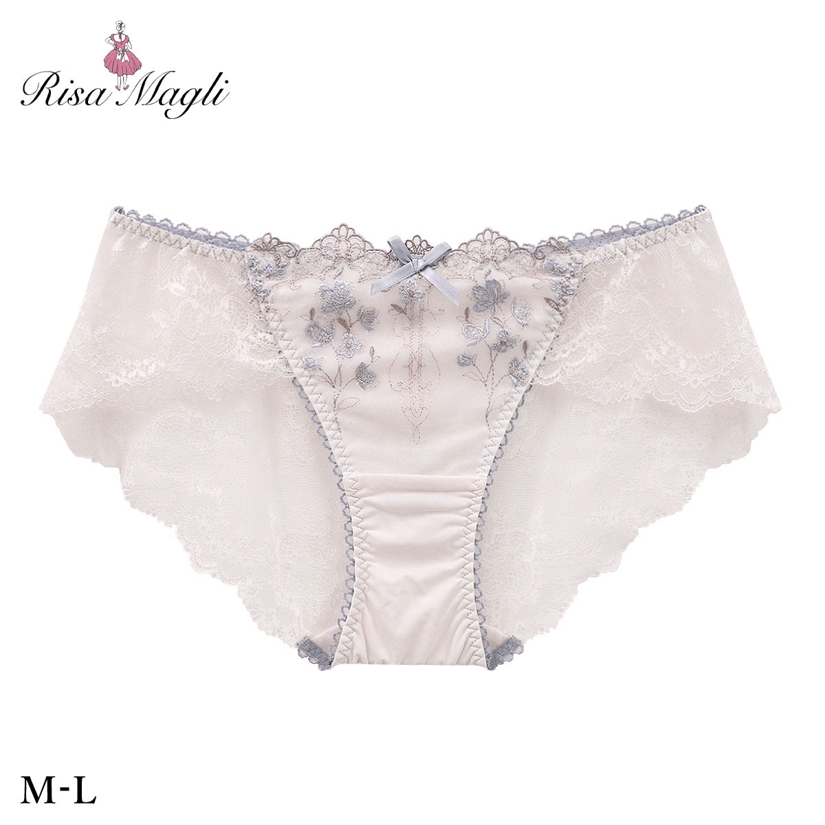 リサマリ カイリー スタンダード レースショーツ バックレース 単品 Risa Magli(BU-ブルー-M)