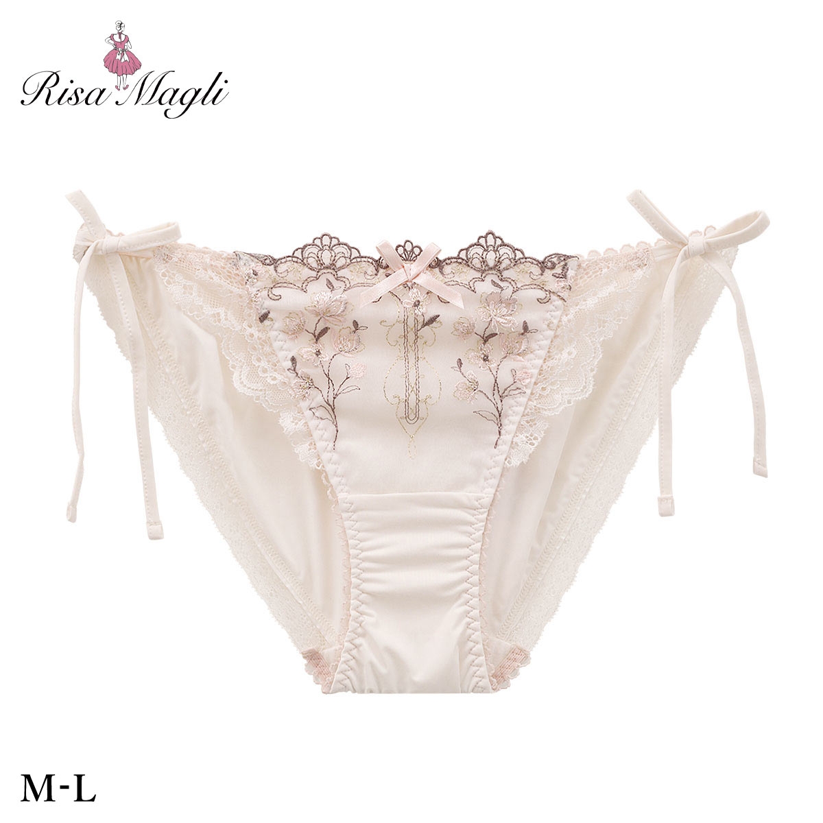 リサマリ カイリー サイドリボンショーツ 単品 Risa Magli(PE-ピーチ-M)