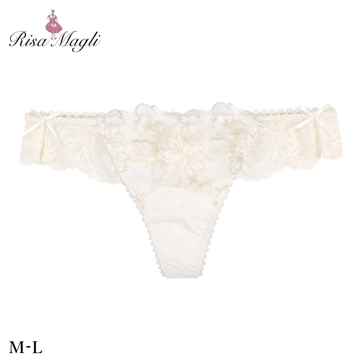 リサマリ ディアンタ ショーツ Tバック 単品 Risa Magli(IV-アイボリー-M)