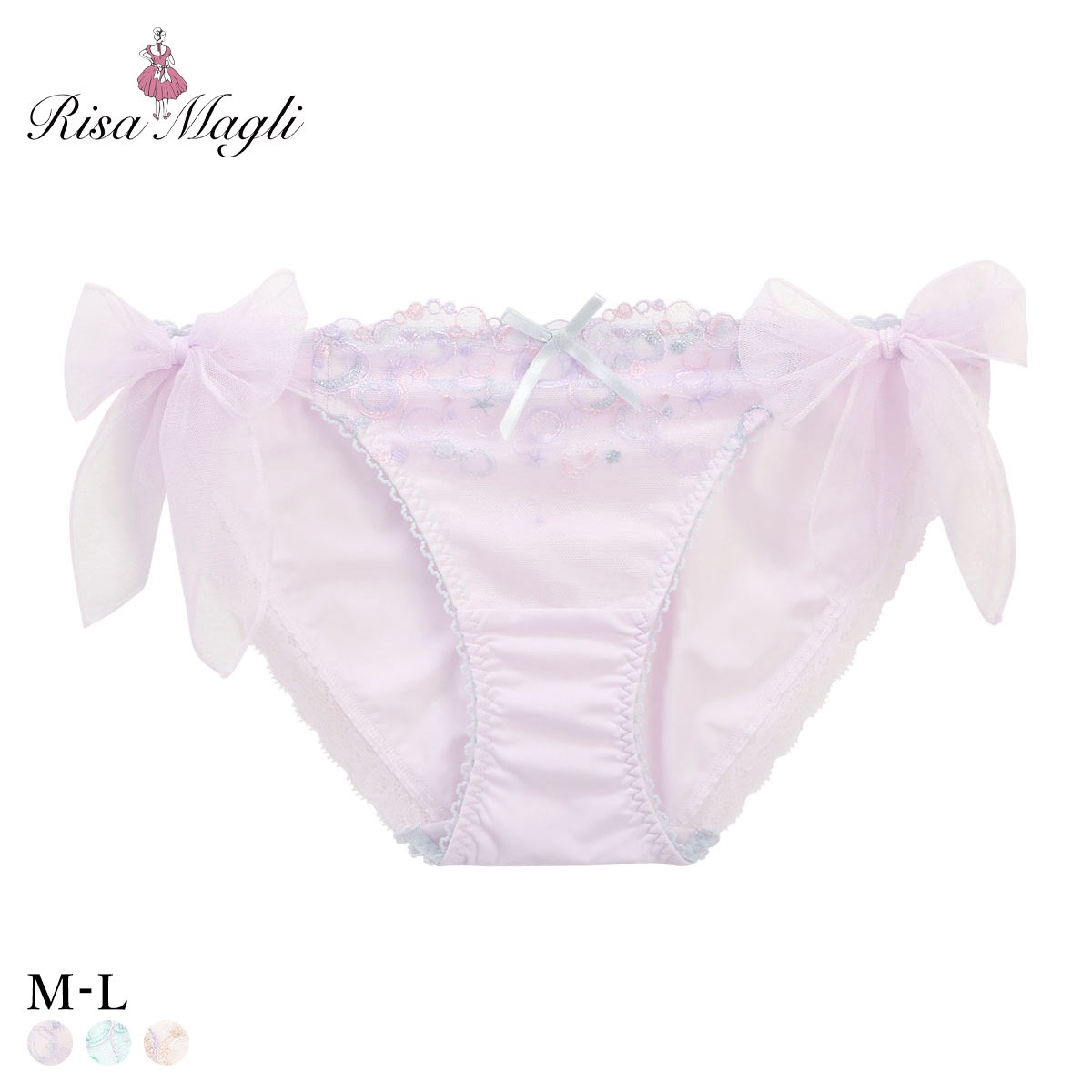 リサマリ アンチェ サイドリボンショーツ Risa Magli サイドひも(LV-ラベンダー-M)