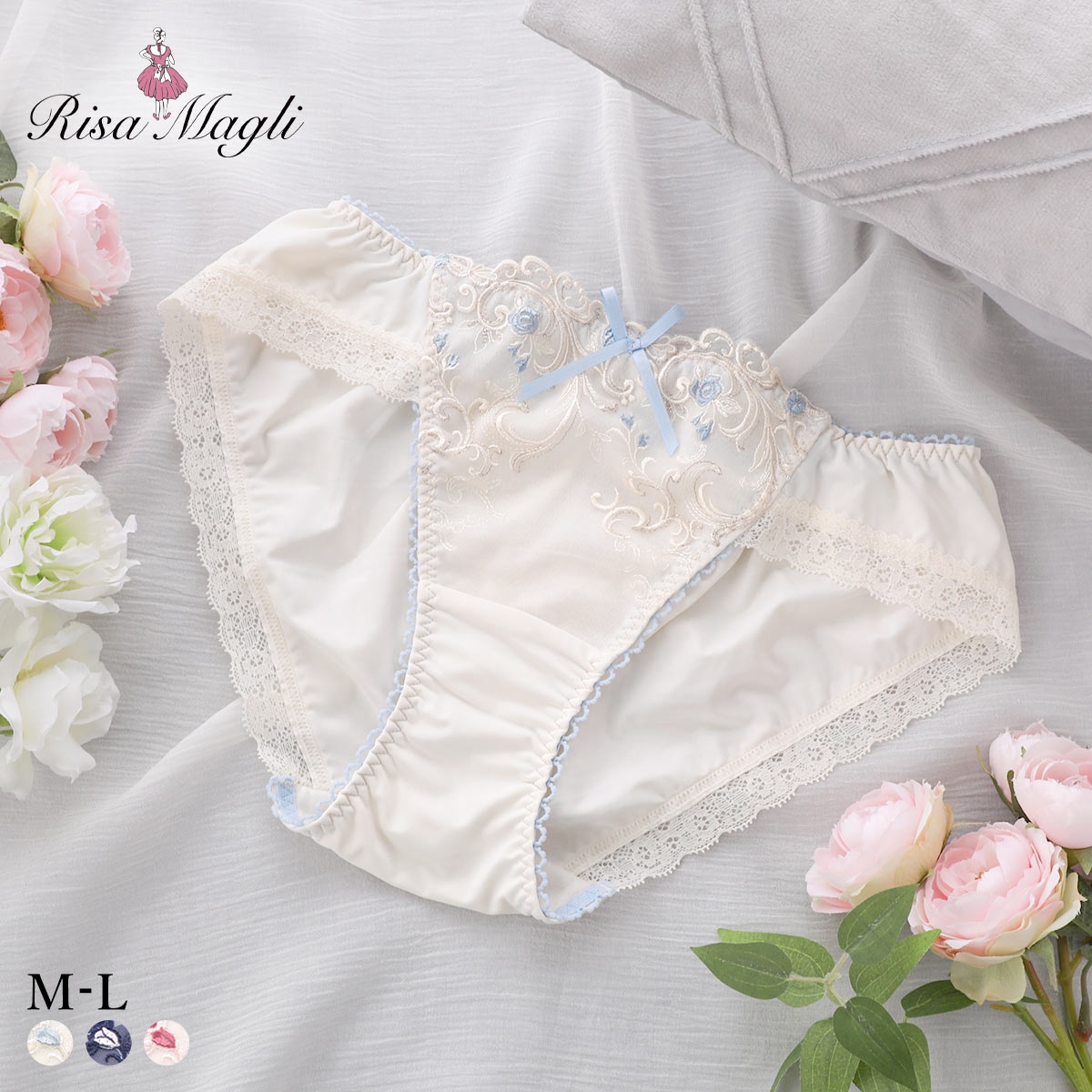 リサマリ シュテファニ ノーマル ショーツ Risa Magli(CR-クリーム-M)