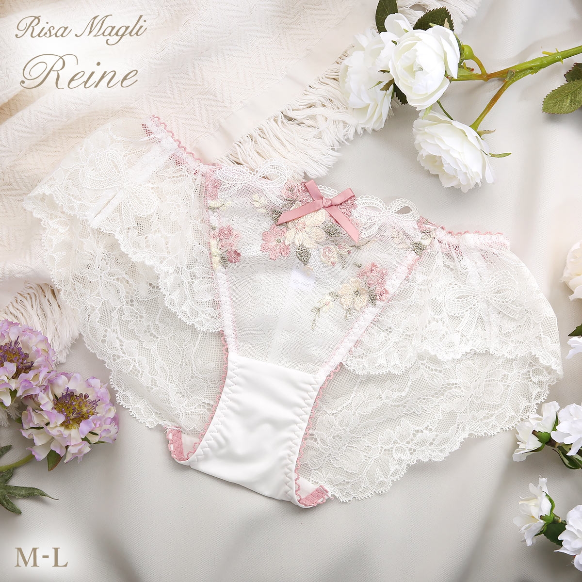 リサマリ レーヌ ダニエラ レース ショーツ 単品 Risa Magli Reine(WH-ホワイト-M)