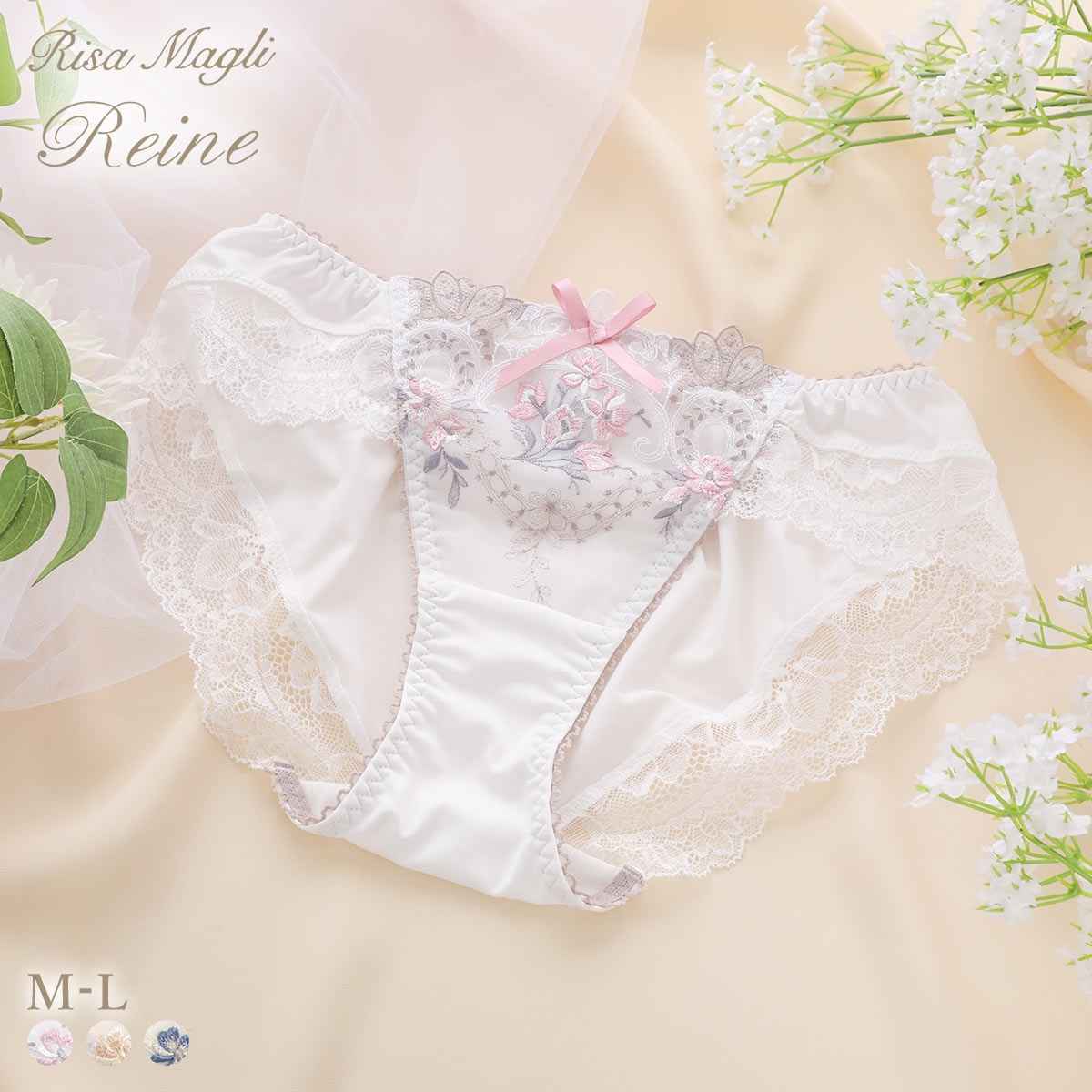 リサマリ レーヌ アリーシャ ショーツ ノーマル 単品 Risa Magli Reine(WH-ホワイト-M)