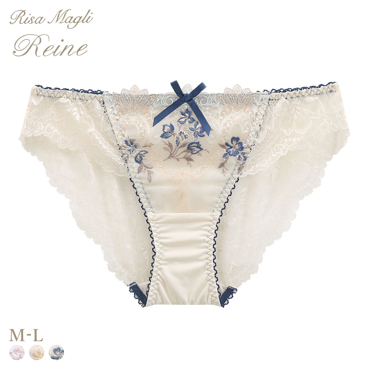 リサマリ レーヌ アリーシャ レース ショーツ 単品 Risa Magli Reine(CR-クリーム-M)