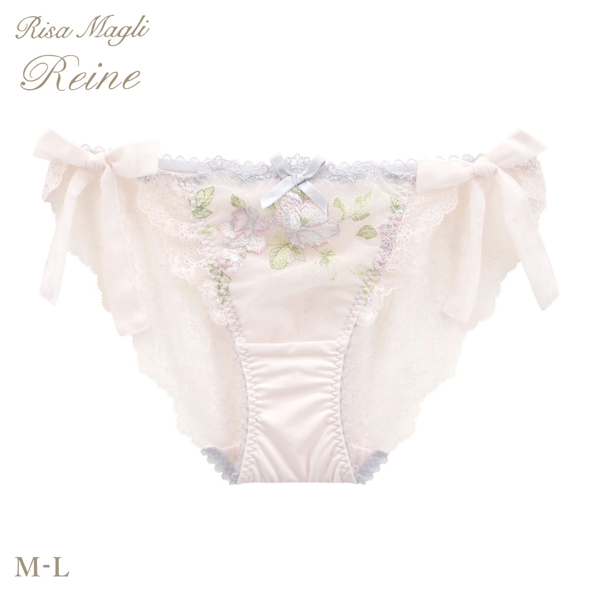 リサマリ レーヌ マルレーン サイドリボンショーツ バックレース Risa Magli Reine(PI-ピンク-M)
