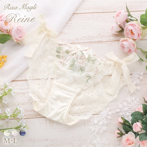 リサマリ レーヌ マルレーン サイドリボンショーツ バックレース Risa Magli Reine