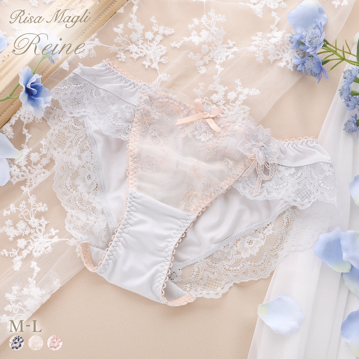 リサマリ レーヌ アルベルタ ショーツ ノーマル Risa Magli Reine(LGY-薄グレー-M)