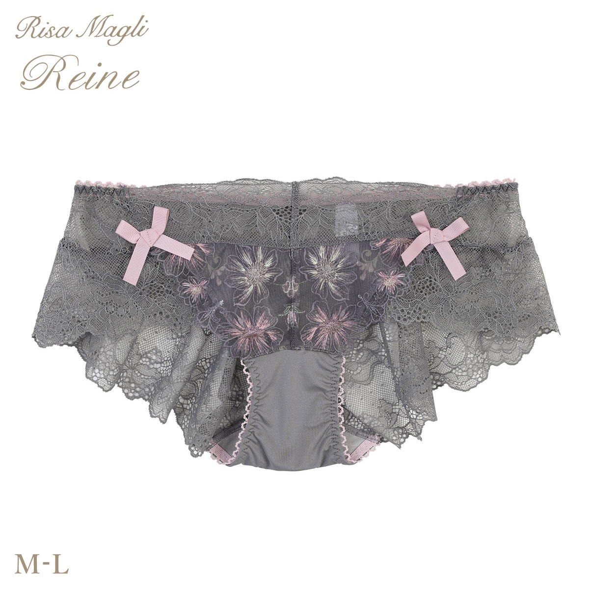 リサマリ レーヌ アンネリー フレアショーツ バックレース Risa Magli Reine(GY-グレー-M)