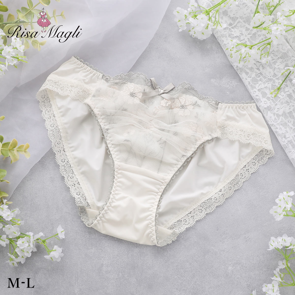 リサマリ ラーレ ノーマル ショーツ Risa Magli(IV-アイボリー-M)