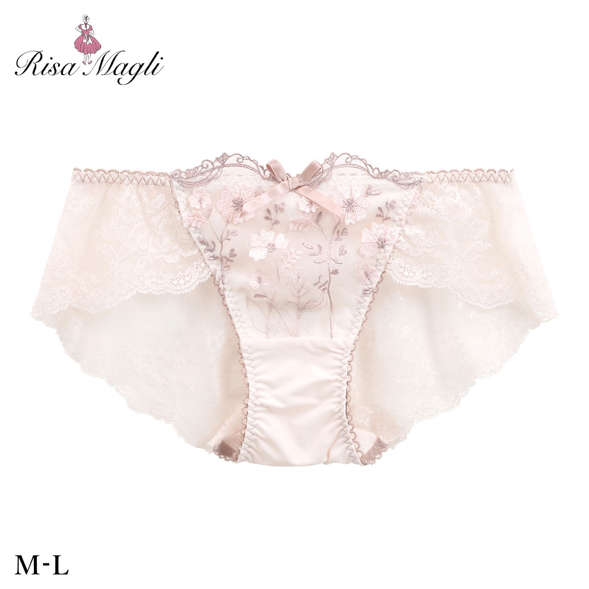 リサマリ ラーレ ショーツ スタンダード バックレース Risa Magli(PI-ピンク-M)