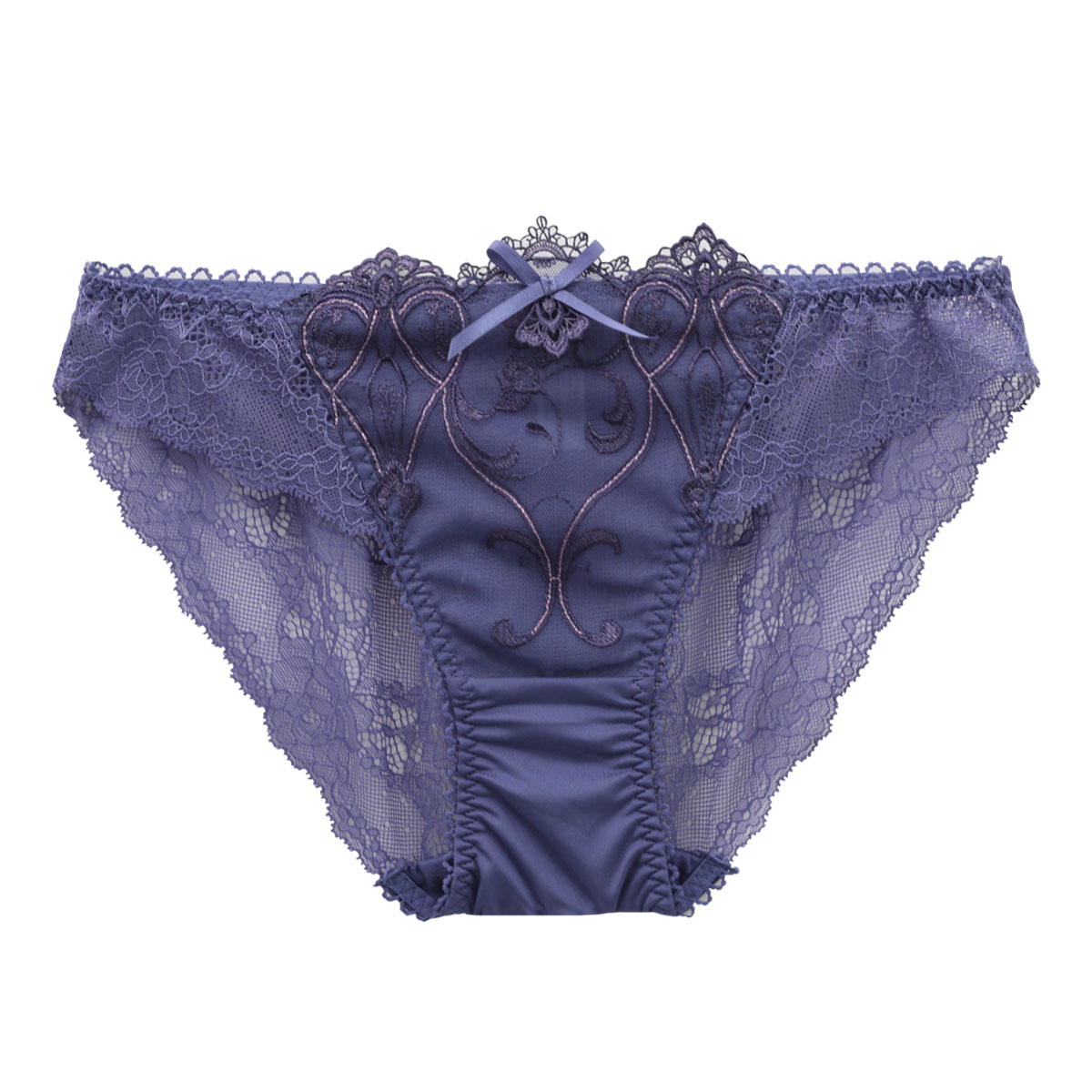 リサマリ Risa Magli レーヌ Reine リーア ショーツ バックレース 単品(PU-パープル-M)