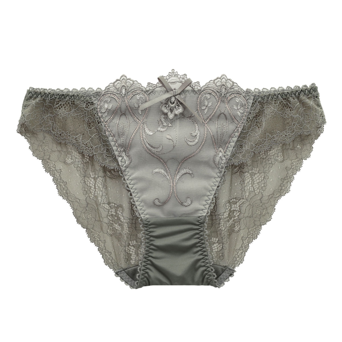 リサマリ Risa Magli レーヌ Reine リーア ショーツ バックレース 単品(GR-グリーン-M)