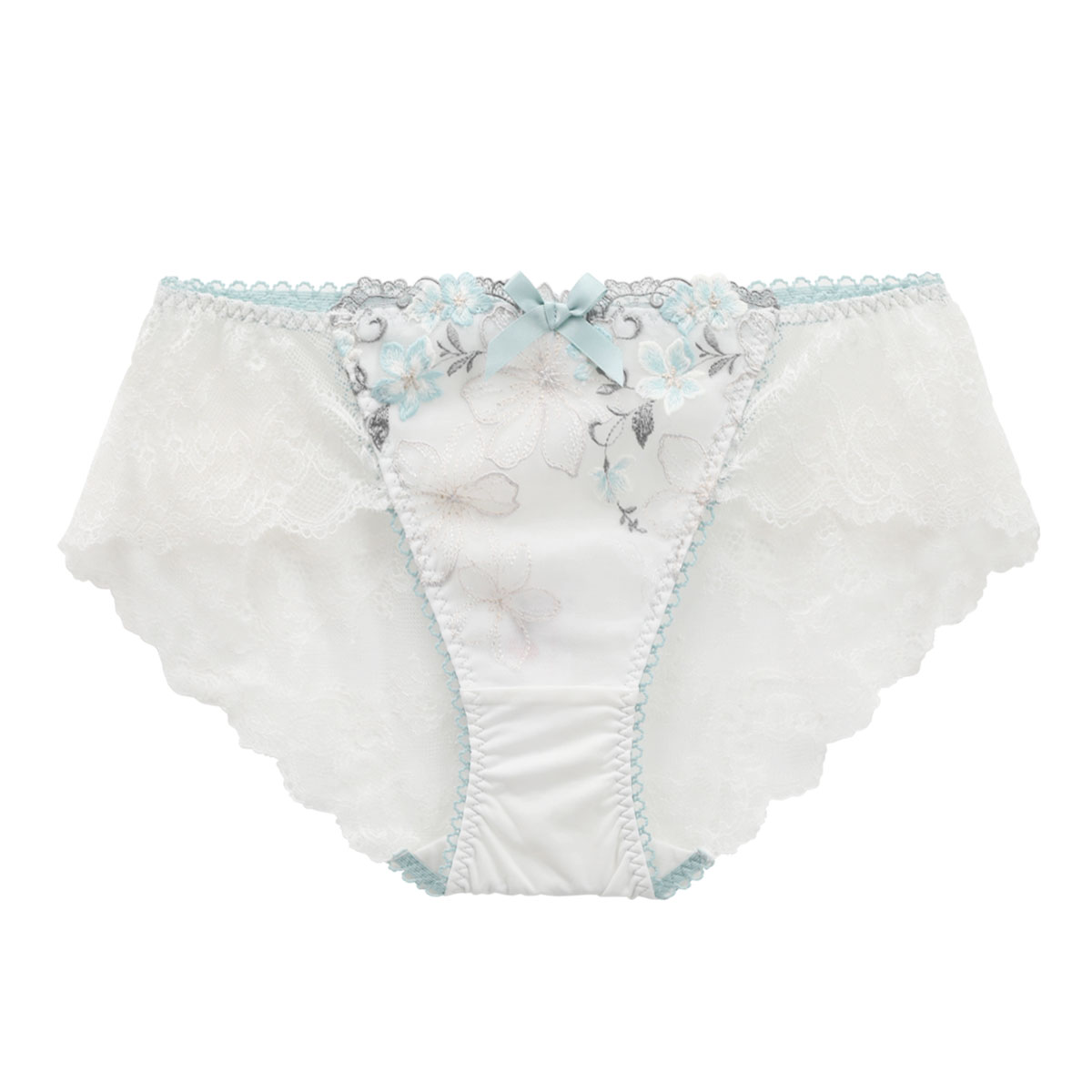 リサマリ Risa Magli ヴァレリー ショーツ ノーマル バックレース 単品(MI-ミント-M)