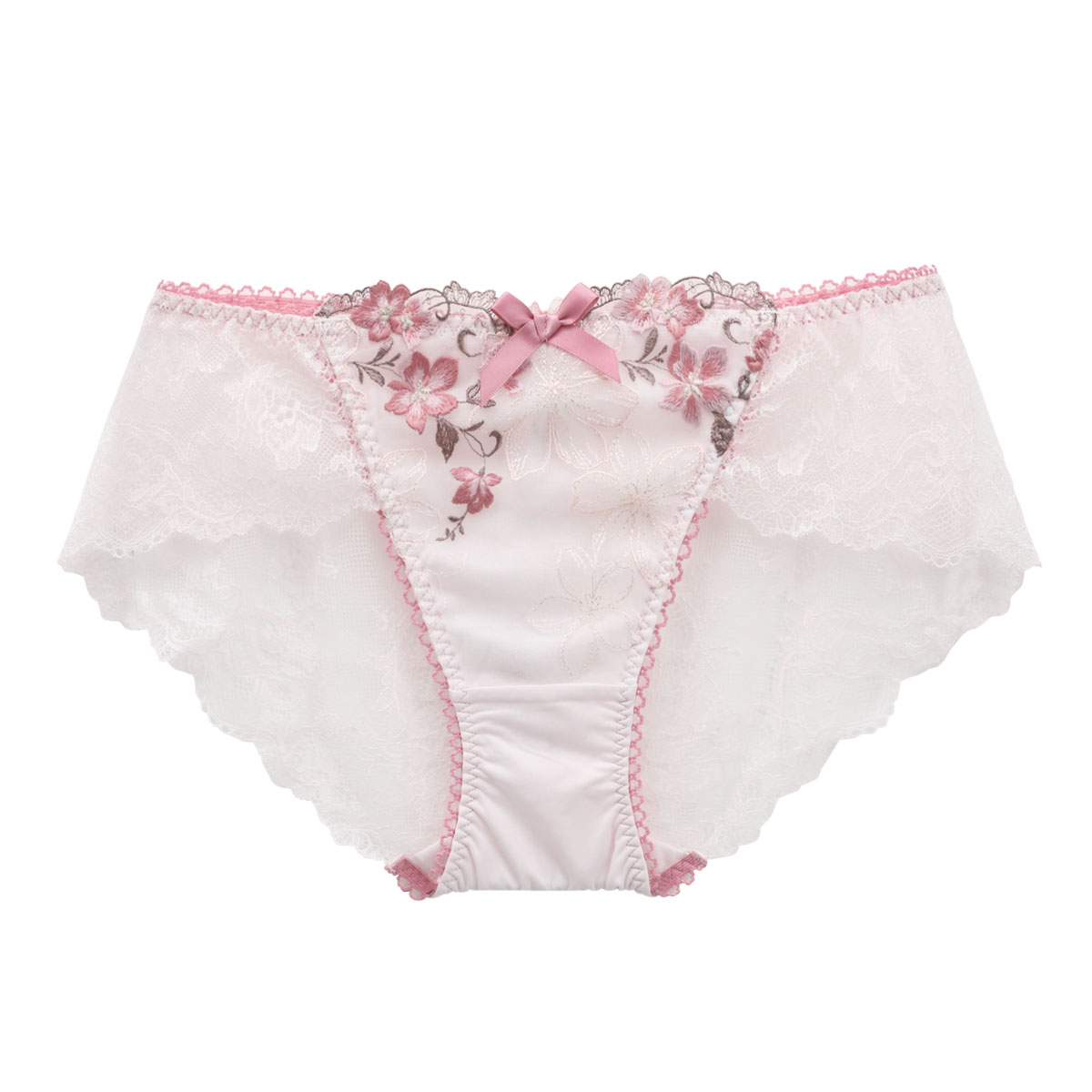 リサマリ Risa Magli ヴァレリー ショーツ ノーマル バックレース 単品(PI-ピンク-M)