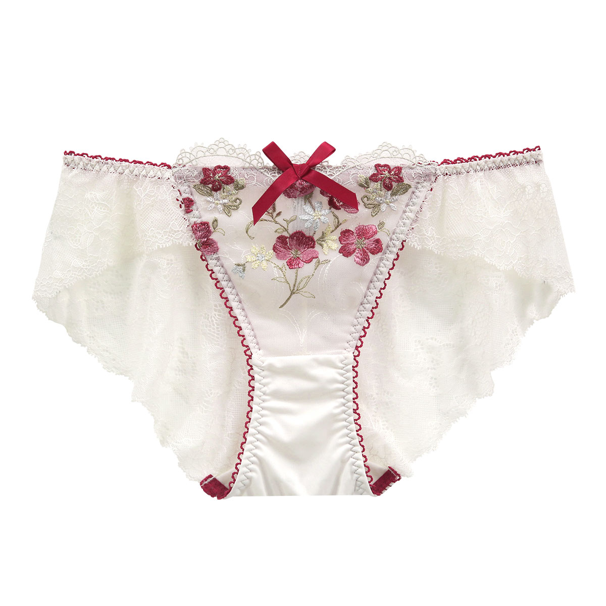 リサマリ Risa Magli レーヌ Reine アン・マリー バックレース スタンダード ショーツ 単品(RE-レッド-M)