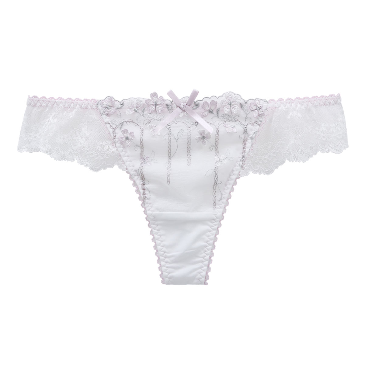 リサマリ Risa Magli メルティ Tバック ショーツ タンガ ソング 単品(WH-ホワイト-M)