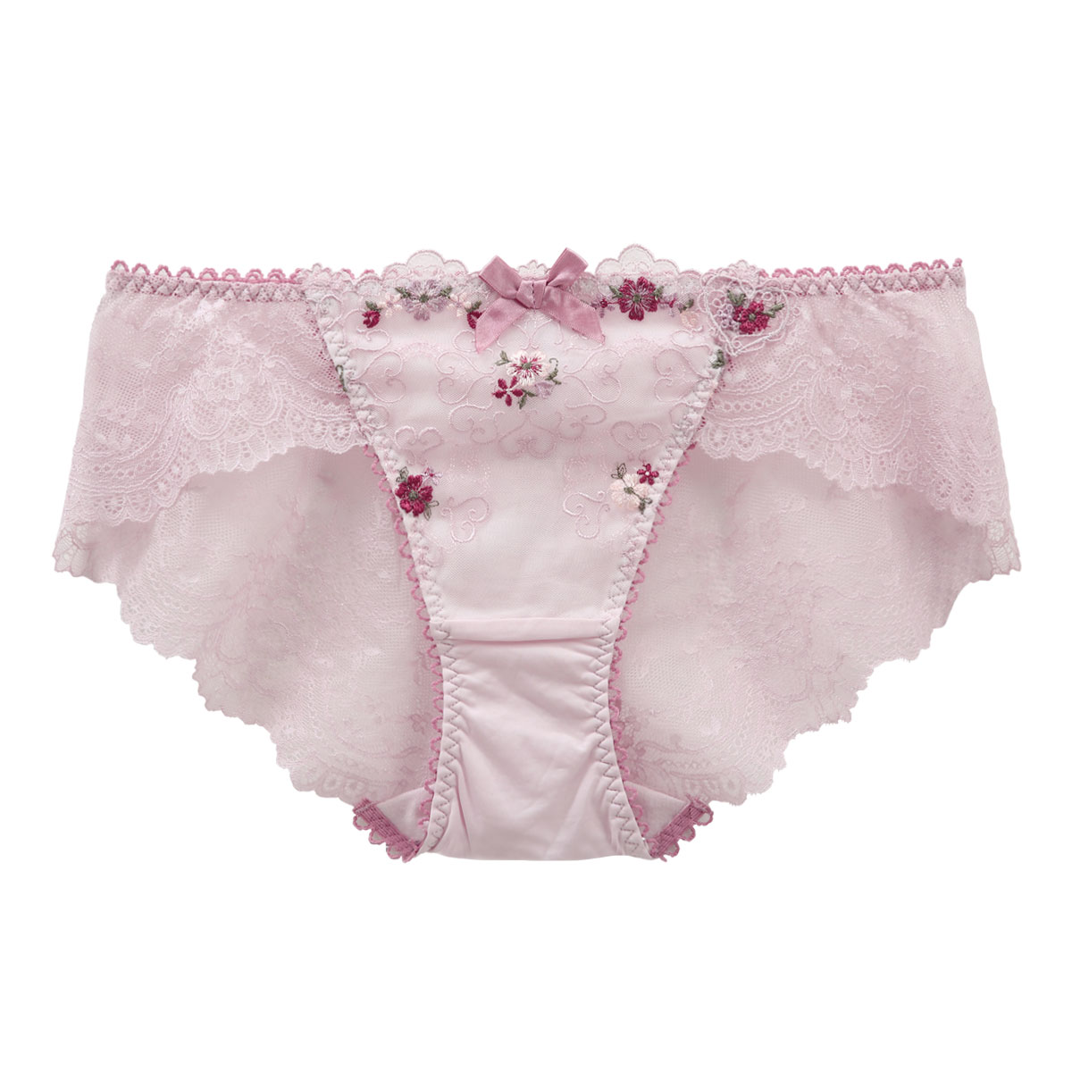 リサマリ Risa Magli アマイア ショーツ ノーマル バックレース 単品(PI-ピンク-M)