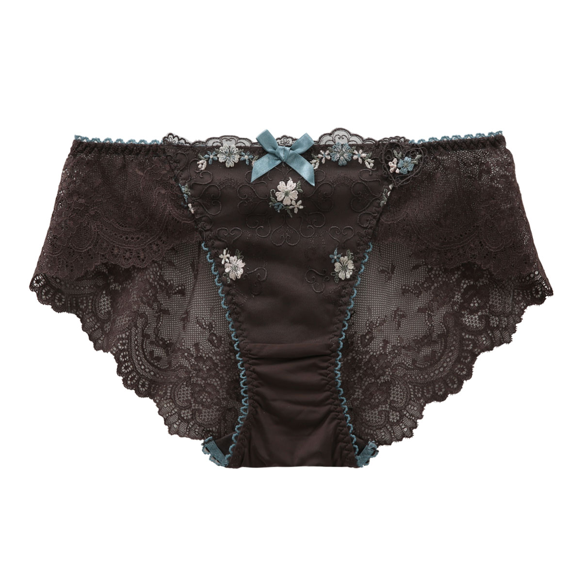 リサマリ Risa Magli アマイア ショーツ ノーマル バックレース 単品(BR-ブラウン-M)