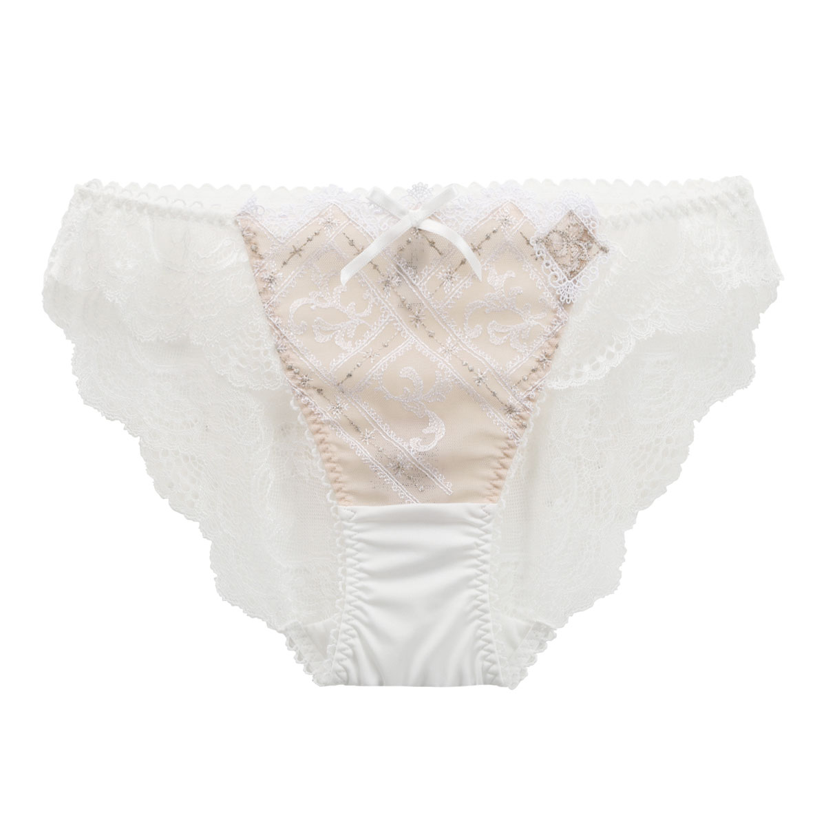 リサマリ Risa Magli レーヌ Reine クリスチアーヌ ショーツ バックレース 単品(BE-ベージュ-M)