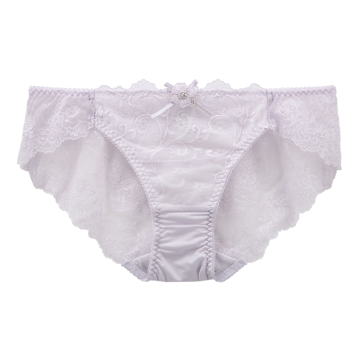 リサマリ Risa Magli マリッジ ショーツ ノーマル バックレース 単品(PU-パープル-M)