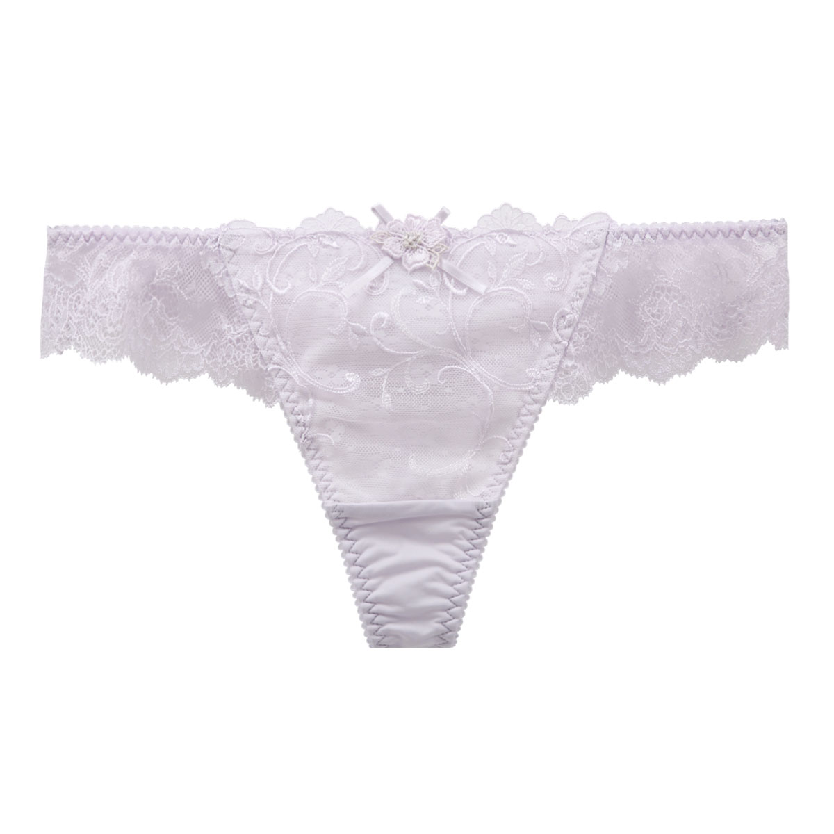 リサマリ Risa Magli マリッジ ショーツ Tバック 総レース タンガ ソング M 単品(PU-パープル-M)