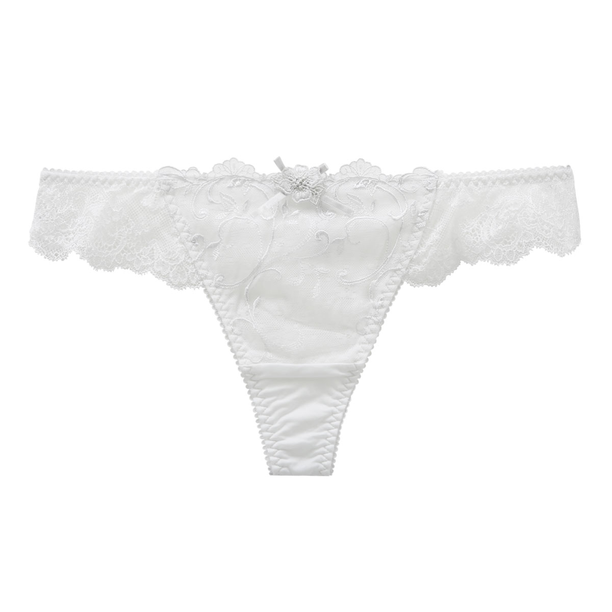 リサマリ Risa Magli マリッジ ショーツ Tバック 総レース タンガ ソング M 単品(GY-グレー-M)