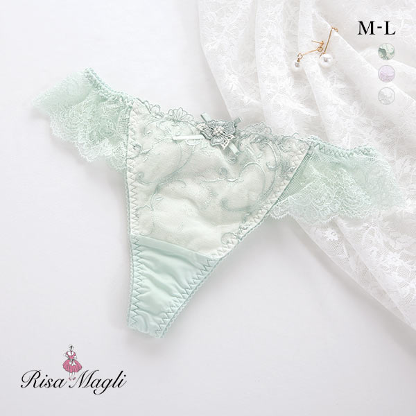 リサマリ Risa Magli マリッジ ショーツ Tバック 総レース タンガ ソング M 単品