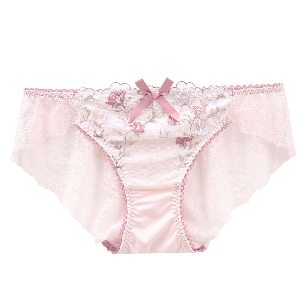リサマリ Risa Magli リュカ ショーツ スタンダード バックレース 単品(PI-ピンク-M)