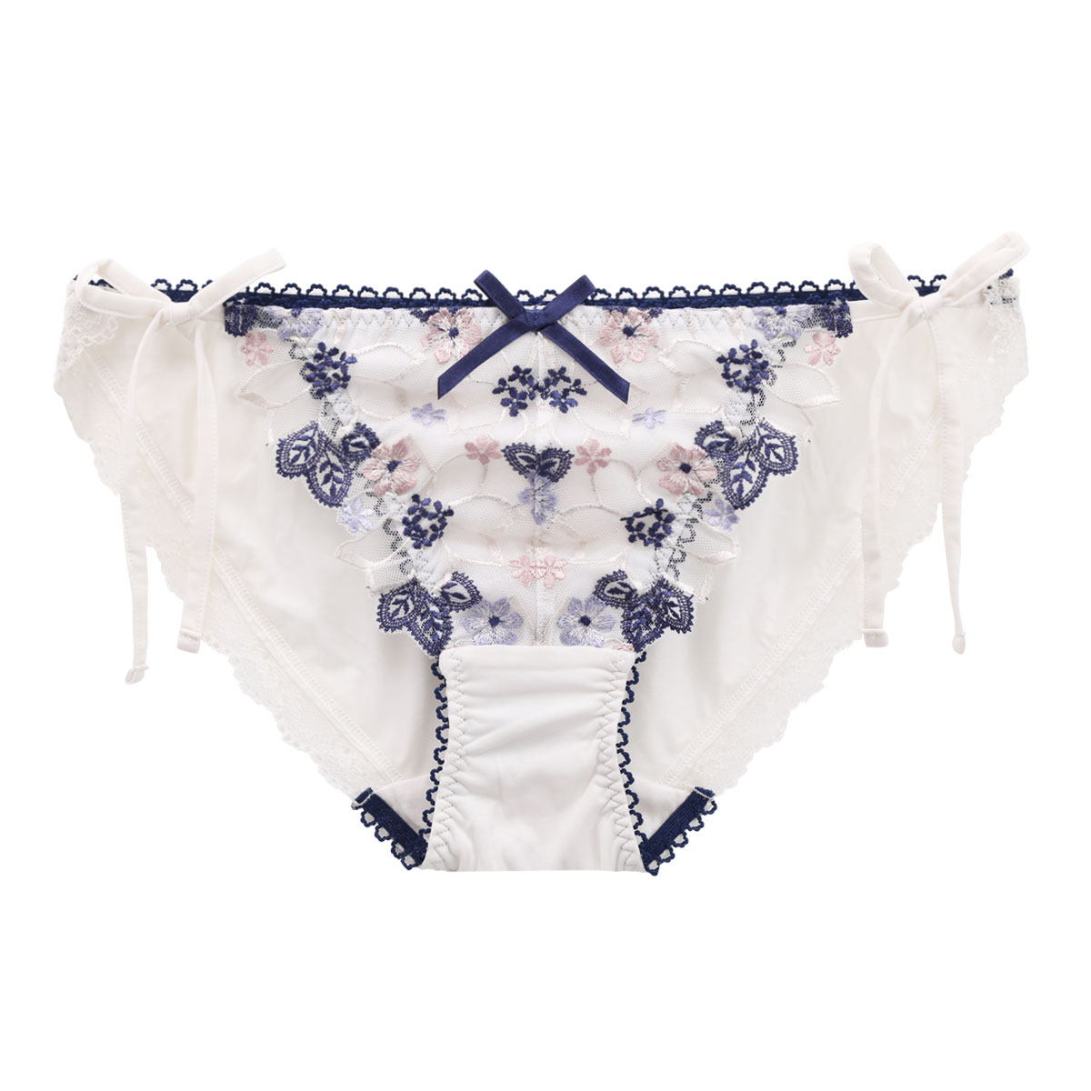 リサマリ Risa Magli カモミーユ サイドリボンショーツ 単品(NV-ネイビー-M)