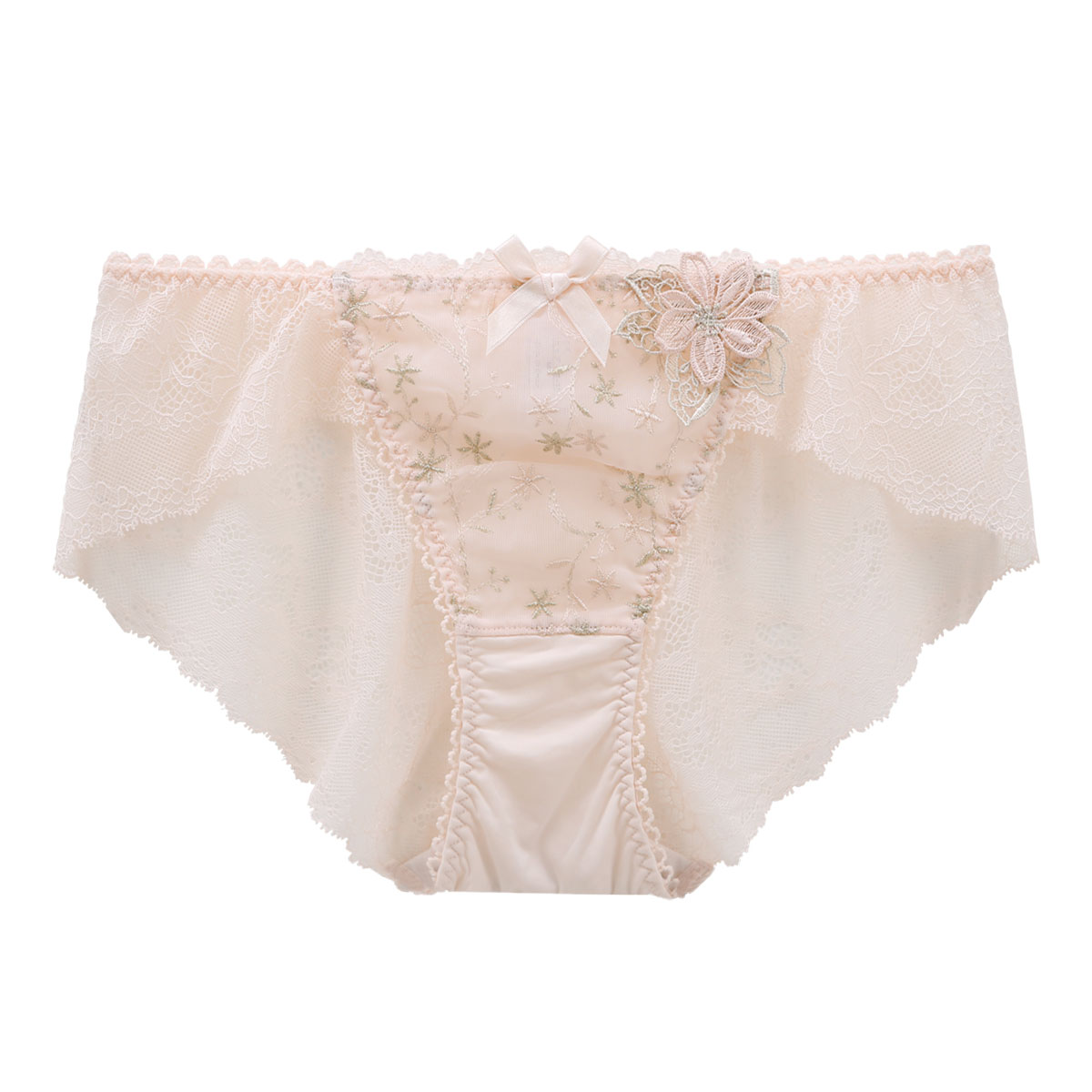 リサマリ Risa Magli リュシル ショーツ ノーマル バックレース 単品(PI-ピンク-M)