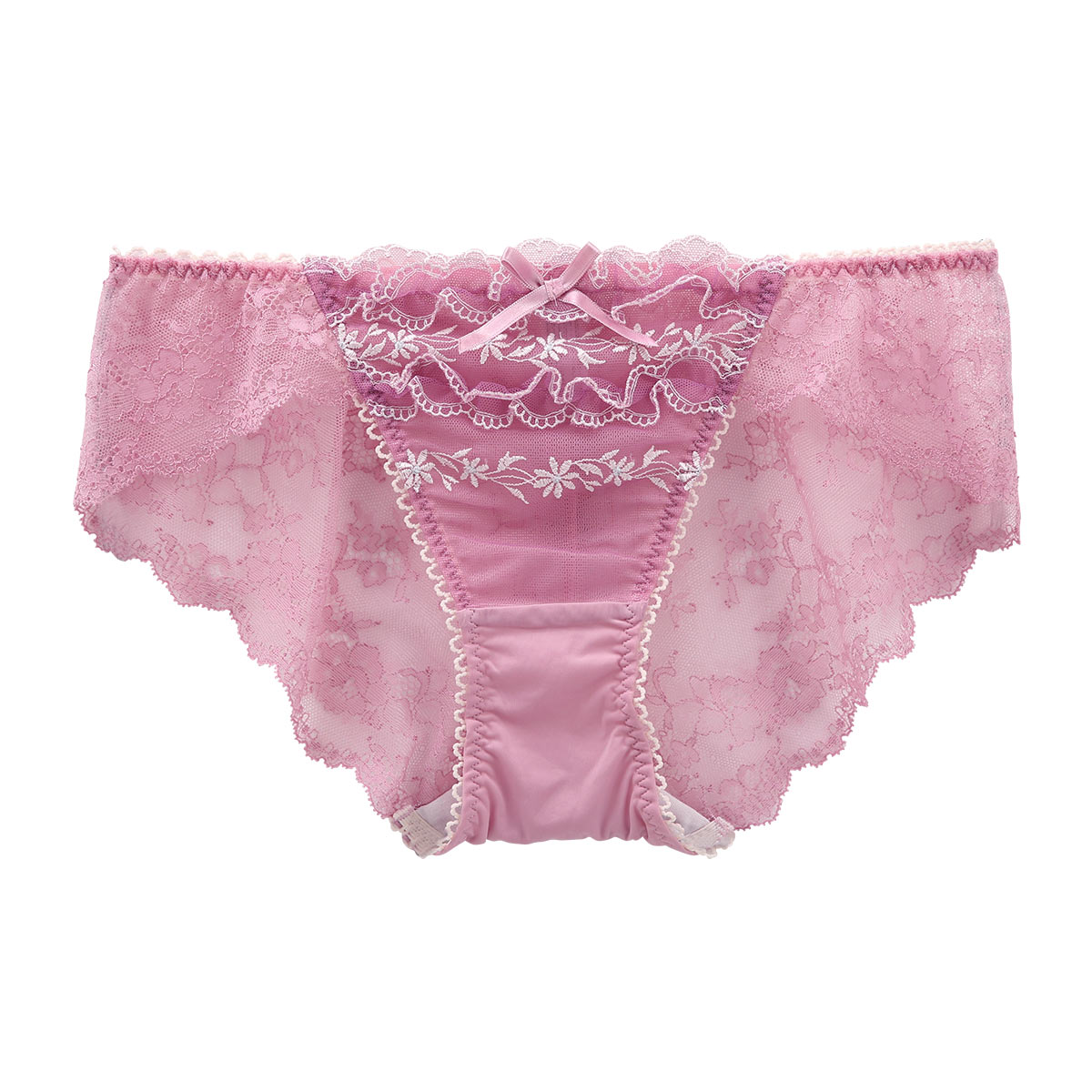 リサマリ Risa Magli ラーラ ショーツ スタンダード バックレース 単品(PI-ピンク-M)