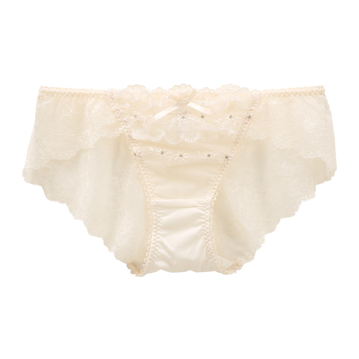 リサマリ Risa Magli ラーラ ショーツ スタンダード バックレース 単品(IV-アイボリー-M)