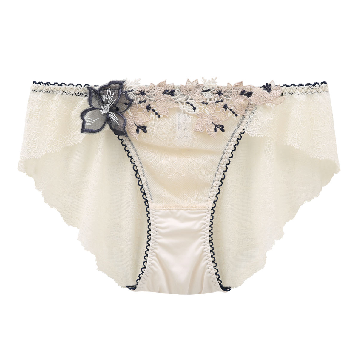 リサマリ Risa Magli レーヌ Reine エレーナ ショーツ バックレース 単品(CR-クリーム-M)