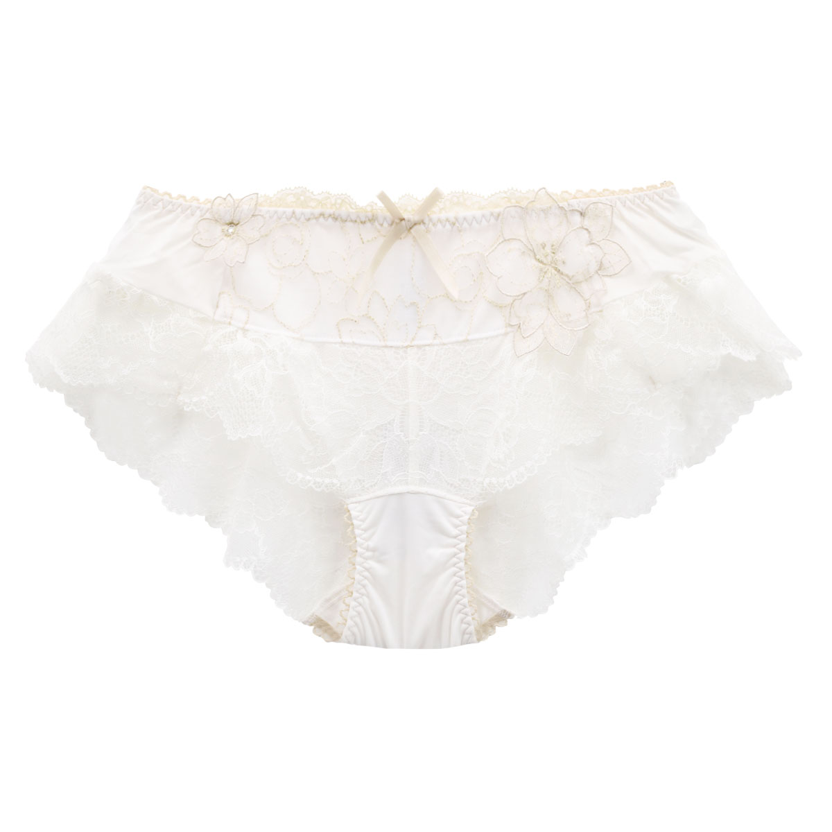 リサマリ Risa Magli ジョエル フレアショーツ バックレース 単品(IV-アイボリー-M)