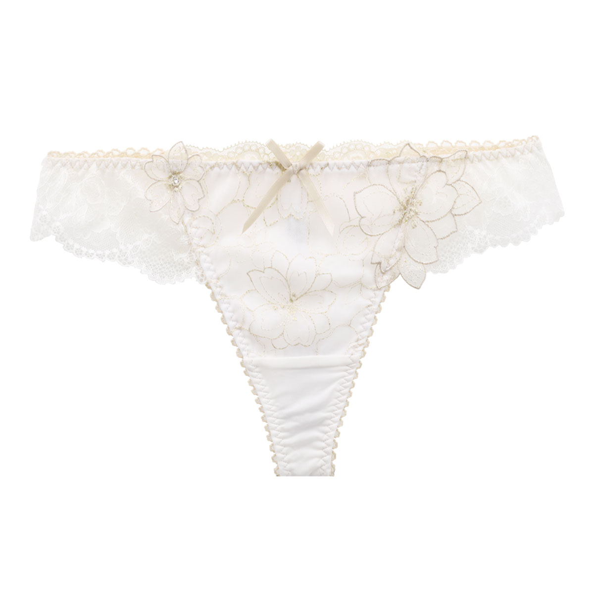 リサマリ Risa Magli ジョエル ショーツ Tバック バックレース 単品(IV-アイボリー-M)