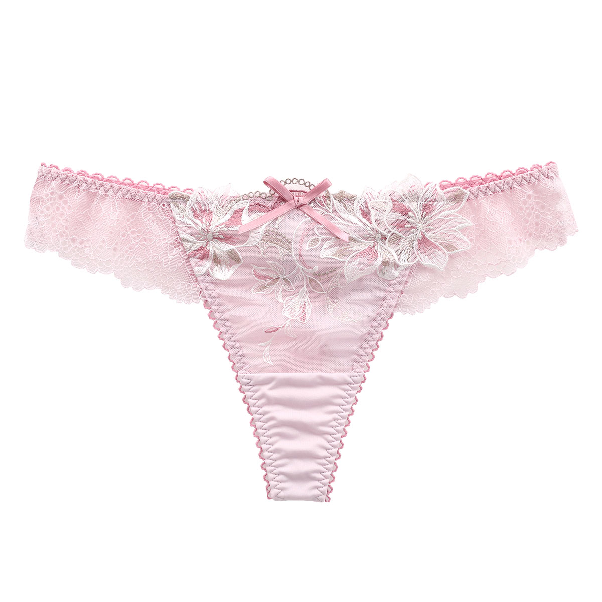 リサマリ Risa Magli レーヌ Reine フュシア ショーツ Tバック タンガ ソング 単品(PI-ピンク-M)