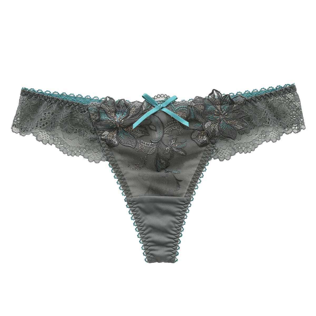 リサマリ Risa Magli レーヌ Reine フュシア ショーツ Tバック タンガ ソング 単品(GY-グレー-M)