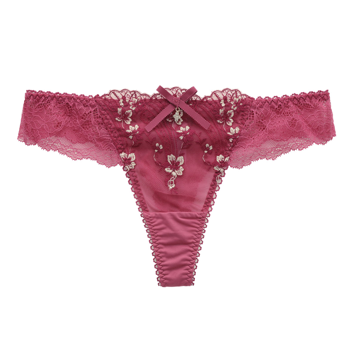 リサマリ Risa Magli レーヌ Reine フェリシテ ショーツ Tバック バックレース 単品(RO-ローズ-M)