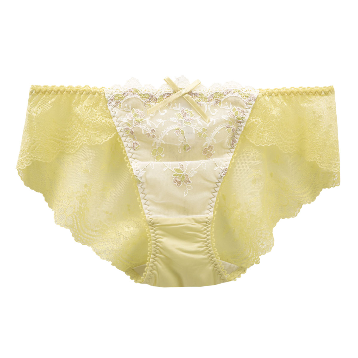 リサマリ Risa Magli アリッサ ショーツ ノーマル バックレース 単品(YE-イエロー-M)