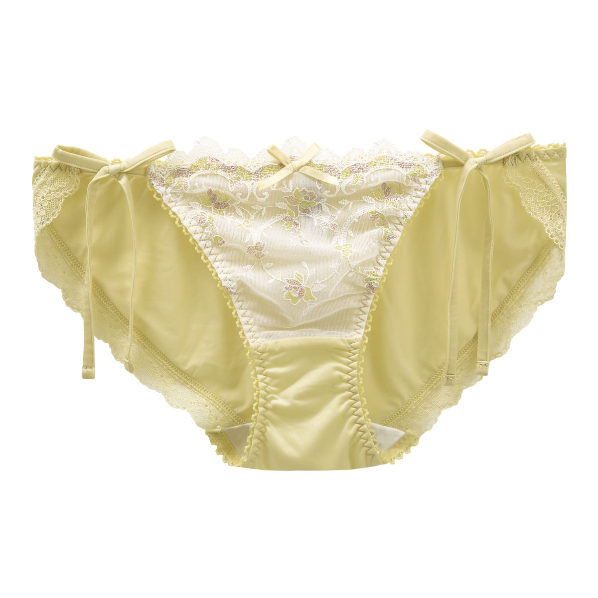 リサマリ Risa Magli アリッサ サイドリボンショーツ 単品(YE-イエロー-M)